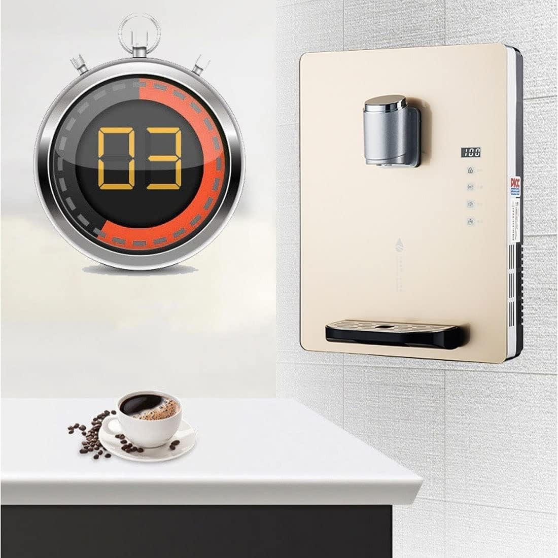 Wall Mounted Hot Water Dispenser 2200W Touch Screen Child Lock