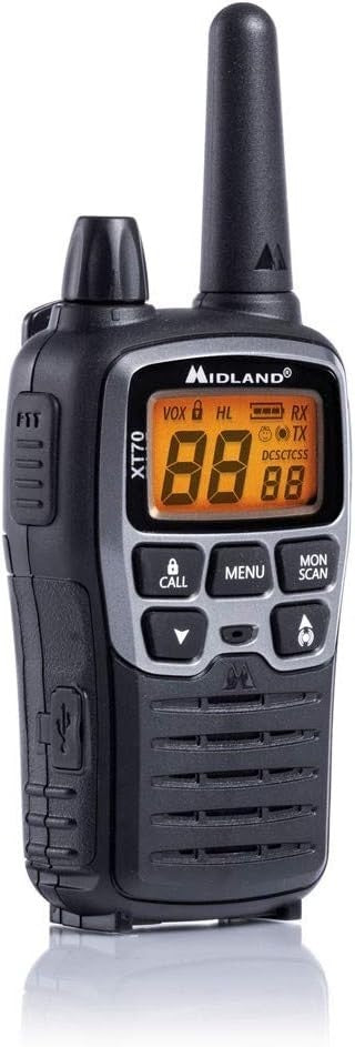 Long Range Walkie Talkies Dual Band 12km VOX Rechargeable 2 Pack