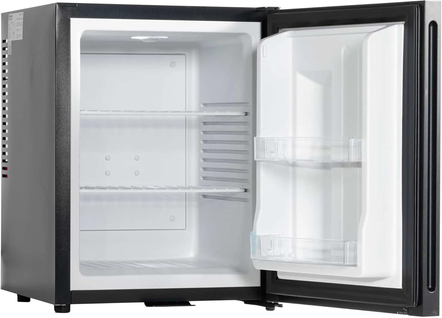 Mini Fridge 33L Cooler Ultra Quiet Black LED Light Reversible Door