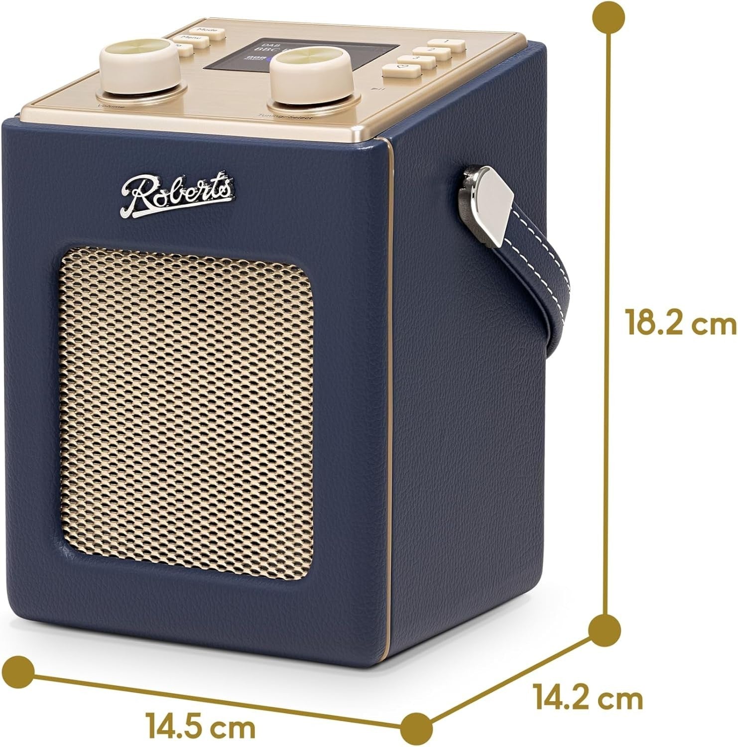 Portable DAB+/FM Radio with Bluetooth, Dual Alarms & Retro Sound