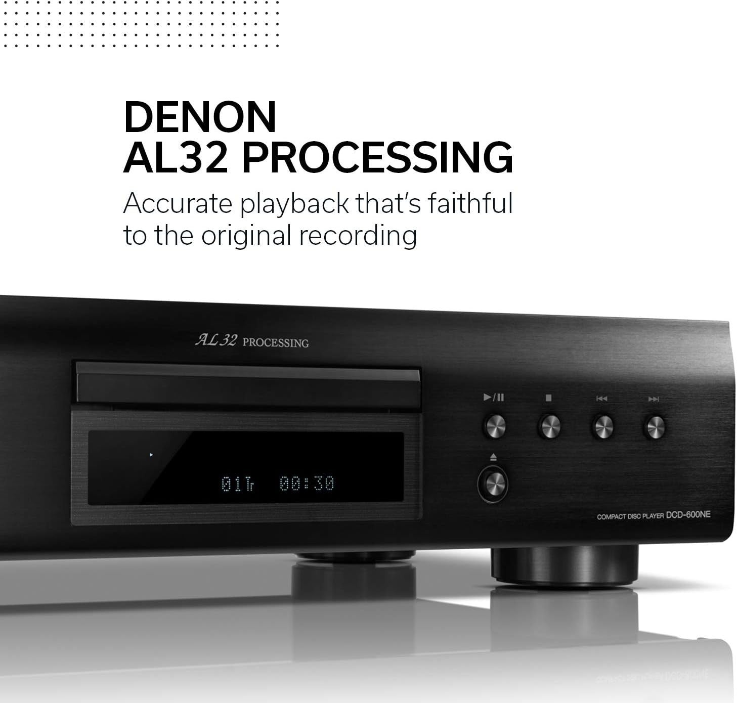 Hi-Fi CD Player Pure Direct AL32 Processing Optical Output Silver