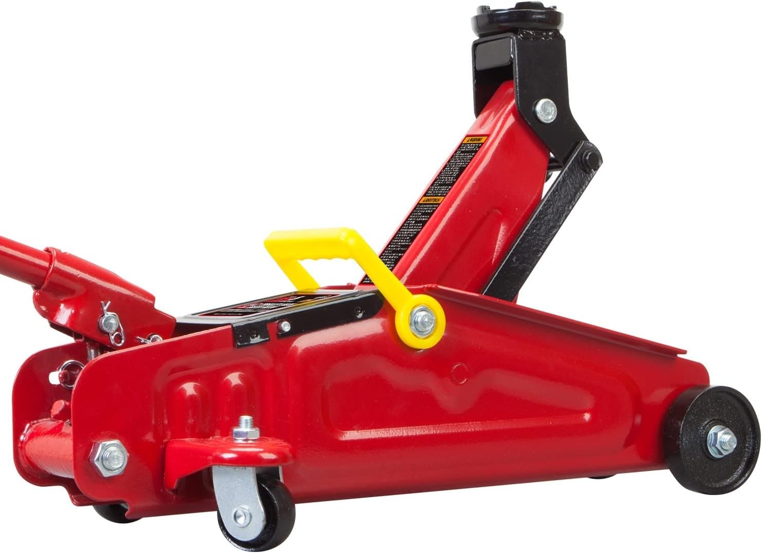 1.5 Ton Hydraulic Trolley Jack with Case 5.42–13" Lift Heavy Duty Steel Red