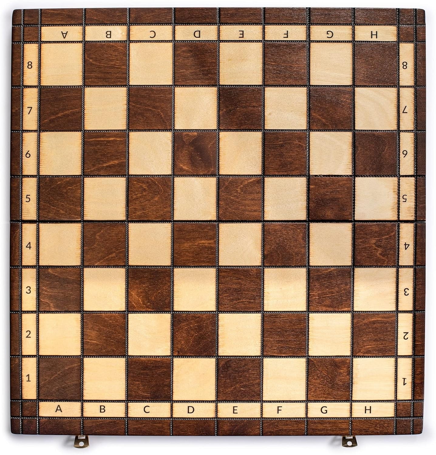 Luxury 45cm Wooden Folding Chess Set – Felt Bottom Pieces & Large Board
