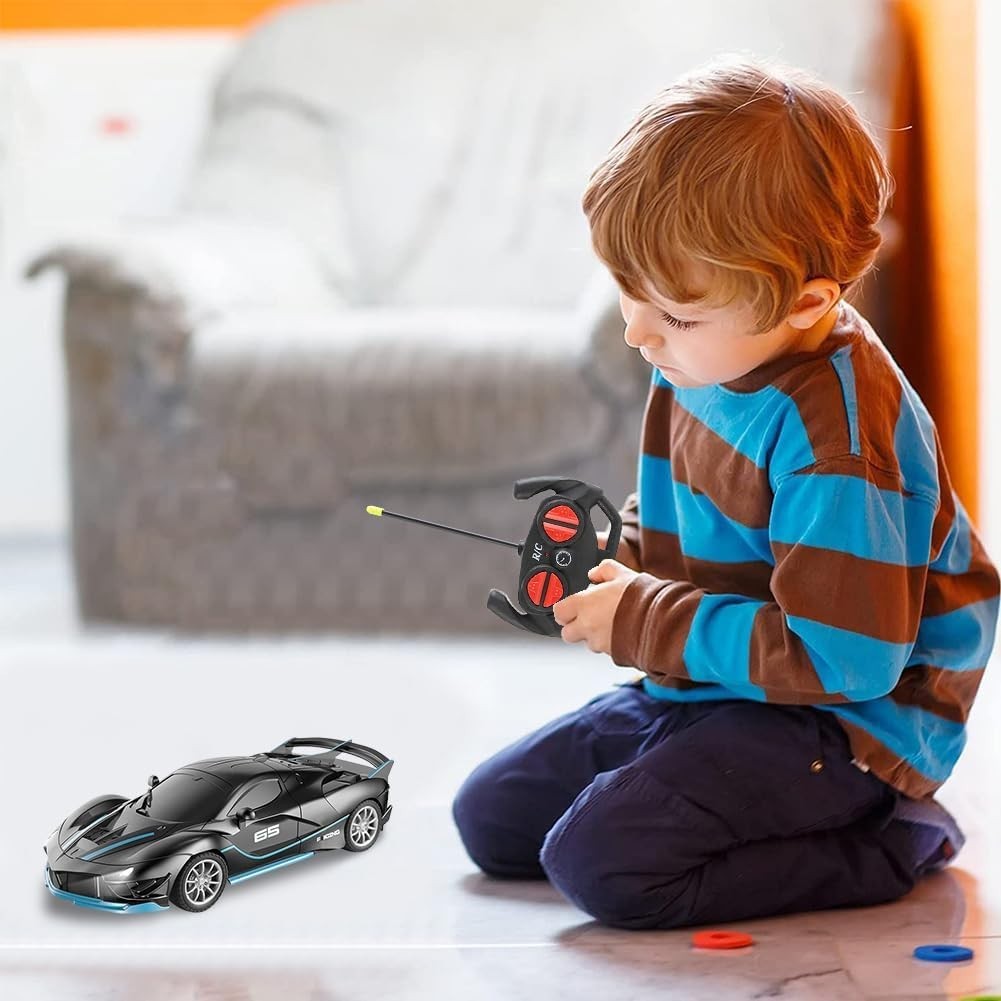 Black RC Drift Car for Kids – Remote Control Vehicle, 22×10×7 CM, Fun Gift