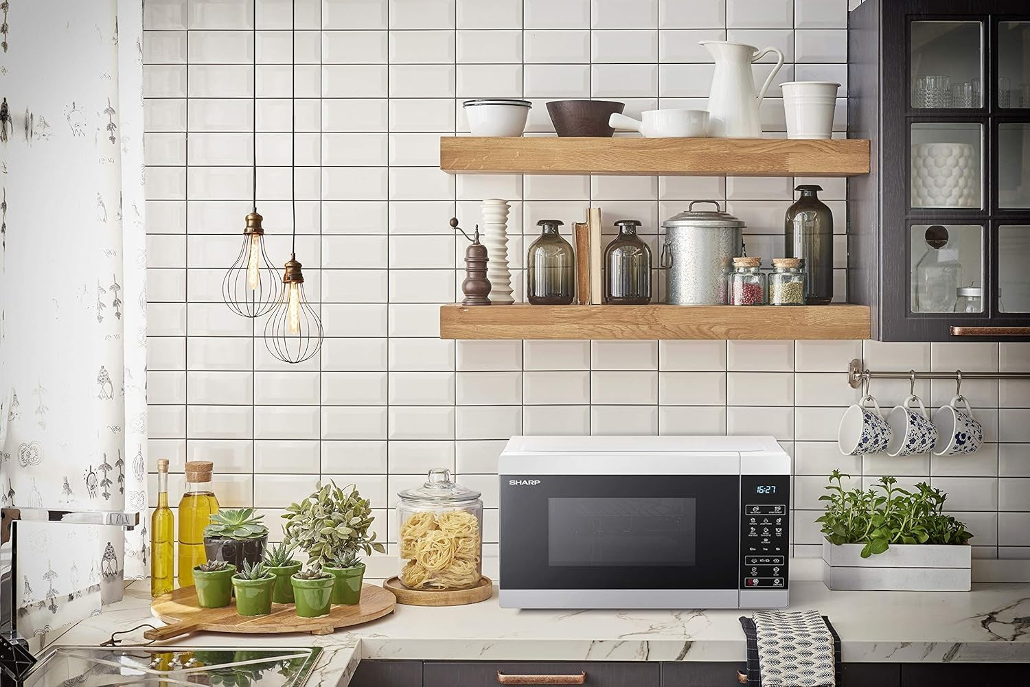 25L 900W Digital Microwave Silver 11 Power ECO