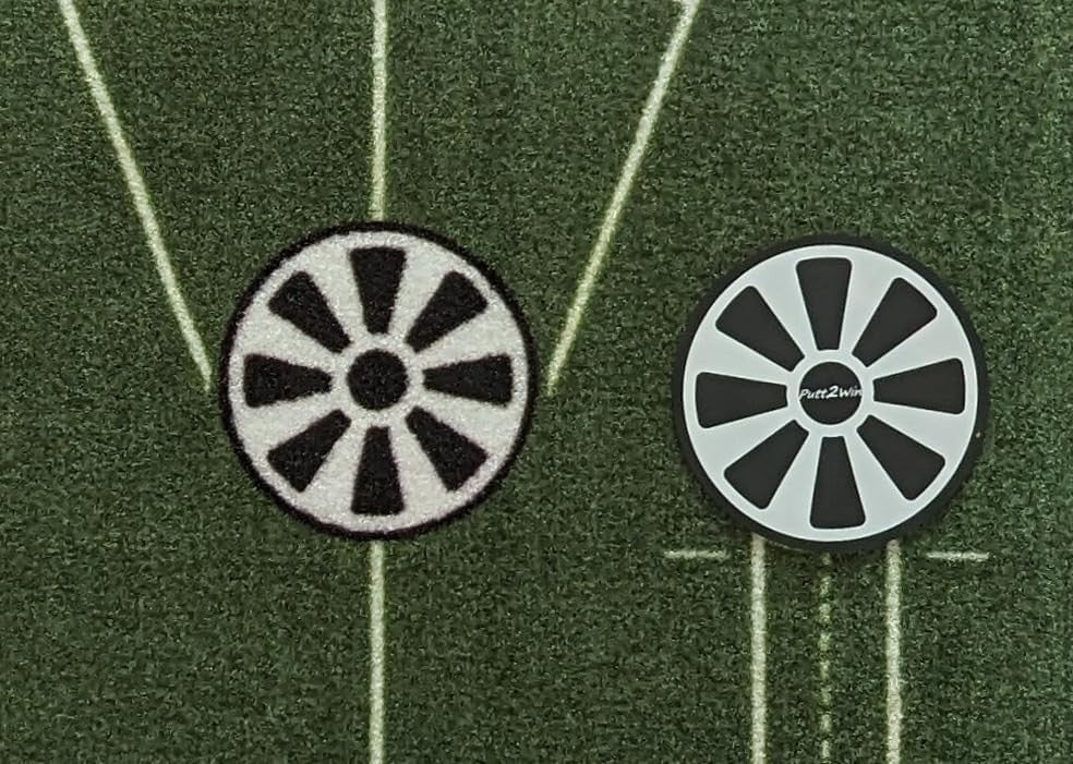 Indoor Golf Putting Mat Trainer Practice Green Alignment Mirror 6.5ft
