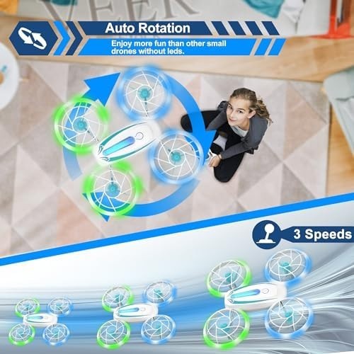 Mini Drone for Kids RC Quadcopter Altitude Hold 3D Flip Toy
