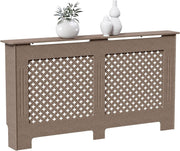 Unfinished Radiator Cover Large Customisable MDF Cross Design Heat Efficient