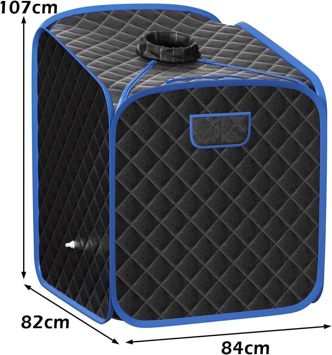 Portable Steam Sauna Tent Home Spa 1000W Fast Heat Remote Chair Foot Roller