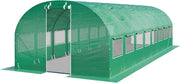Heavy Duty Polytunnel Greenhouse 4x8m UV Resistant PE Cover with Windows