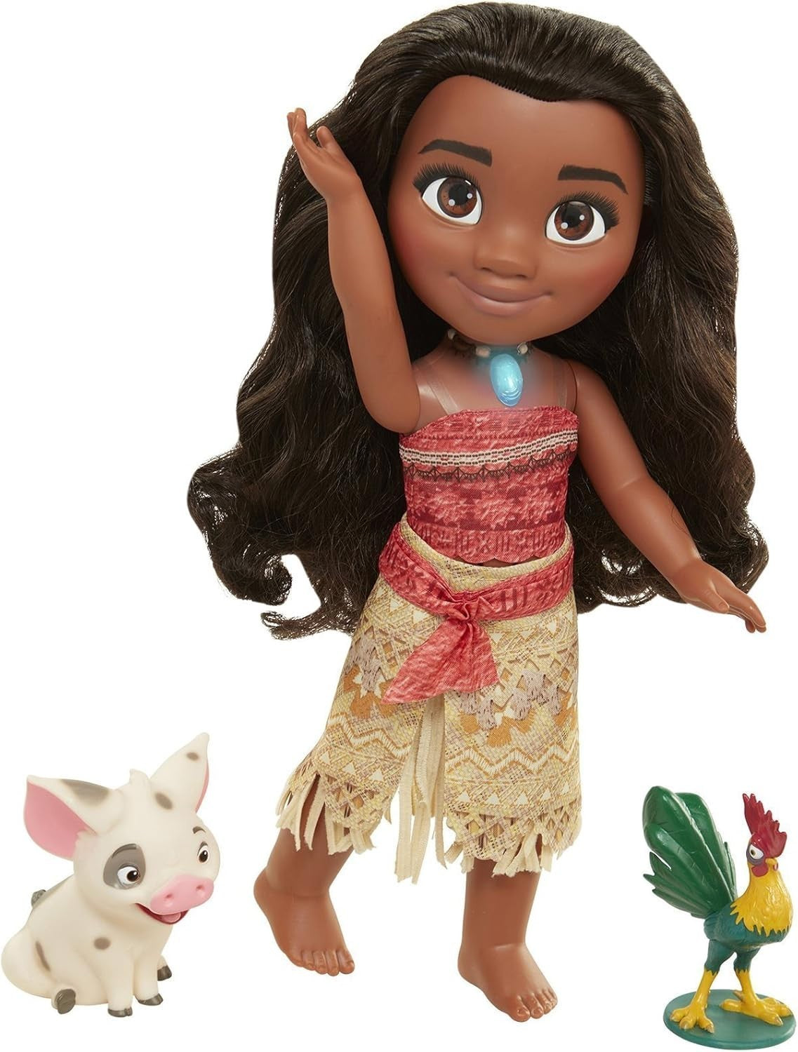 15in Singing Island Princess Doll Light-Up Necklace Animal Friends