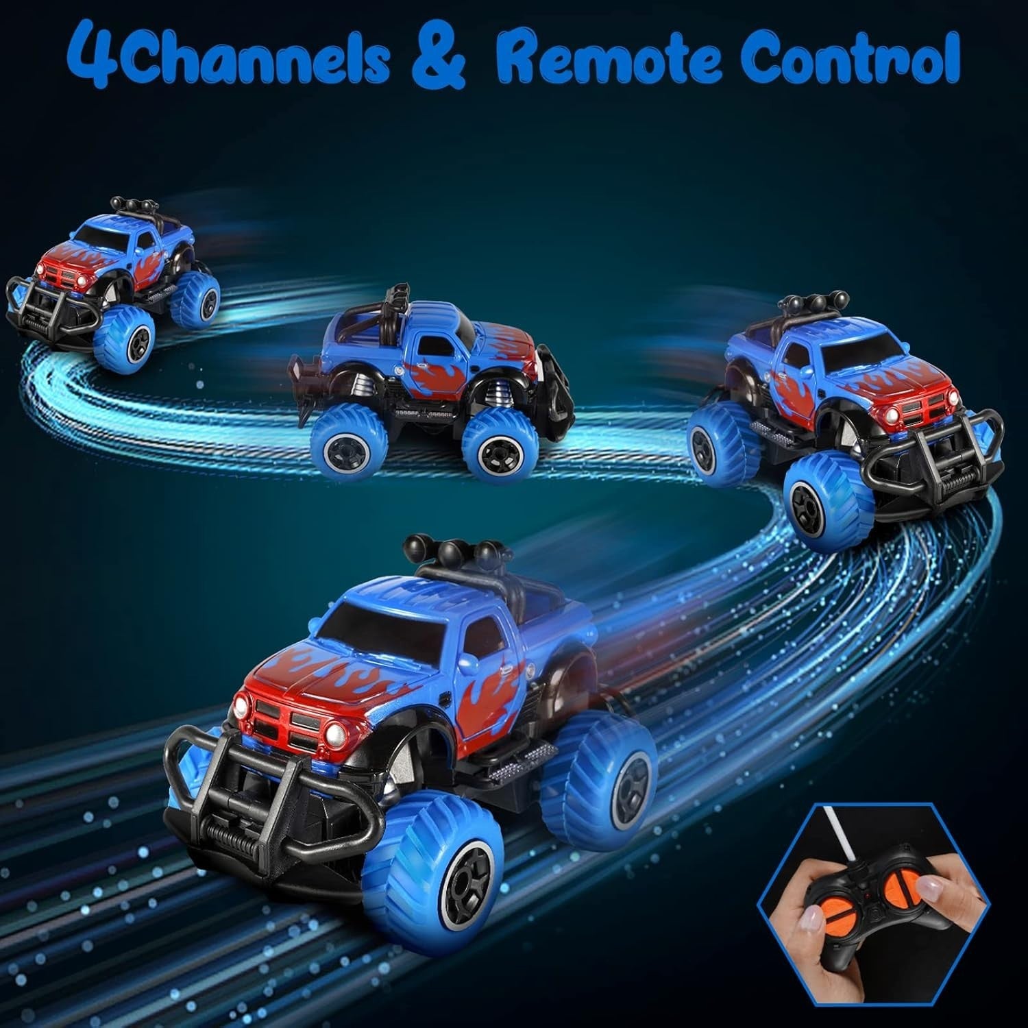 Remote Control Car for Kids 3-8 | Off-Road RC Monster Truck Toy