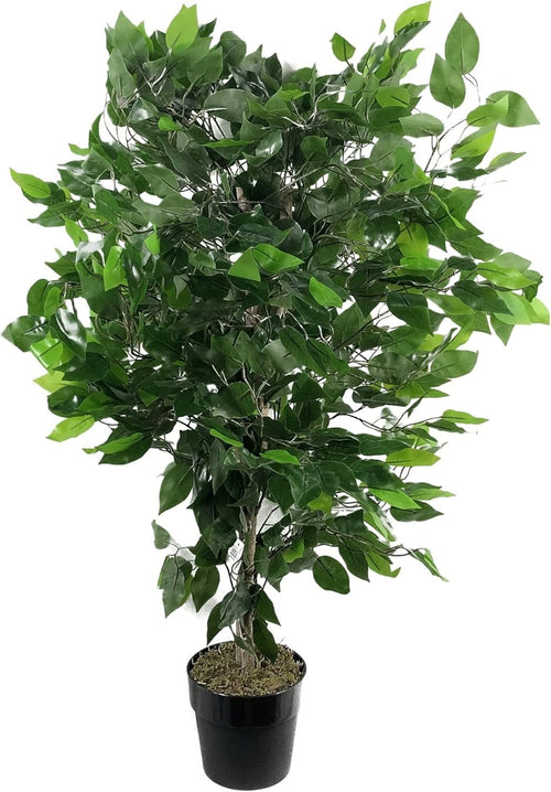 90cm Green Ficus Bush Artificial Tree Realistic Indoor Plant Home Decoration