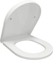 D-Shape Toilet Seat Soft Close Quick Release UF Dual Fix Anti-Bacterial White