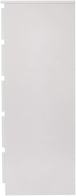 Modern White 5-Drawer Chest Storage Cabinet Bedroom Hallway Organizer Unit
