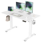 White Electric Standing Desk 120x60cm Adjustable Sit Stand Office Table