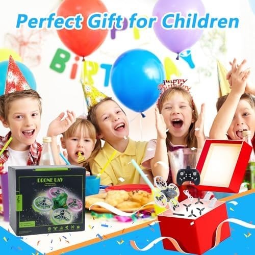 Mini Drone for Kids 6-12 with LED Lights 360° Flip Headless Mode Toy