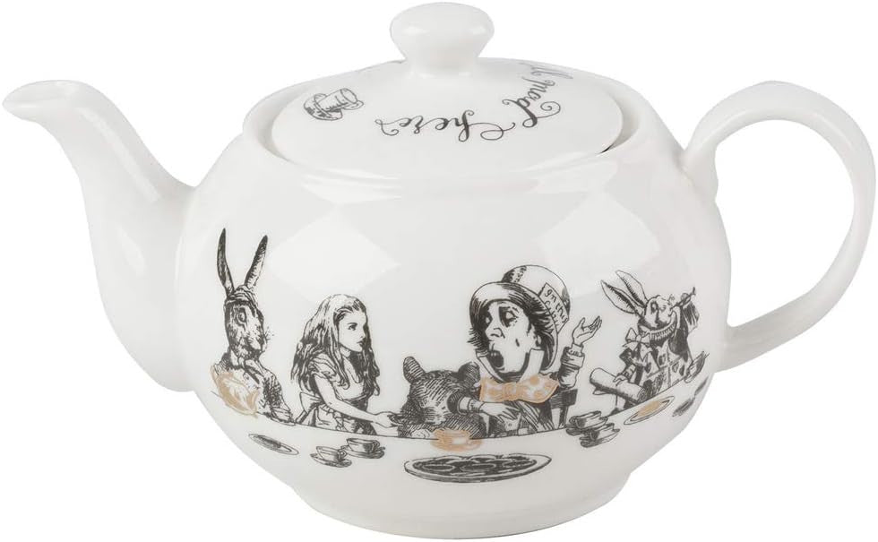 450ml Fine China Mini Teapot Wonderland Tea Pot Gift Box White