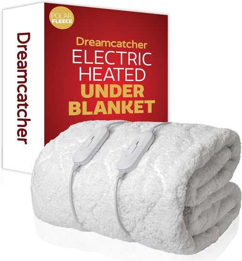King Electric Underblanket Fitted Mattress Cover Dual Control 3 Heat Washable
