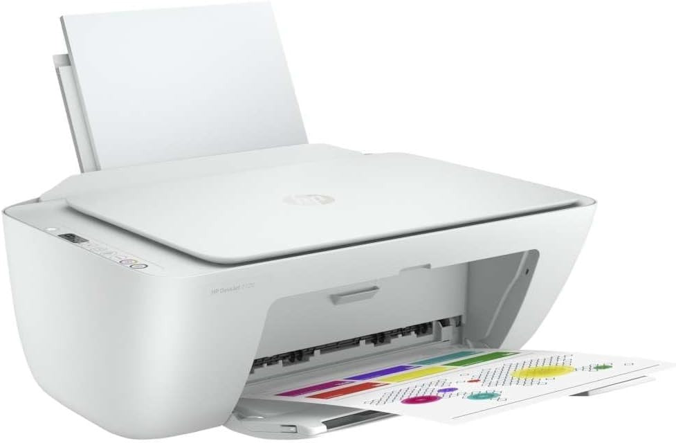 Wireless All-in-One Home Office Printer White | Fast Colour Print Copy Scan