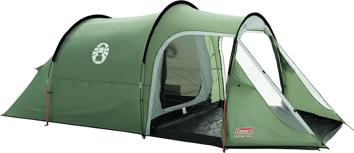 3 Man Tunnel Camping Tent Waterproof 3000mm w Awning Lightweight