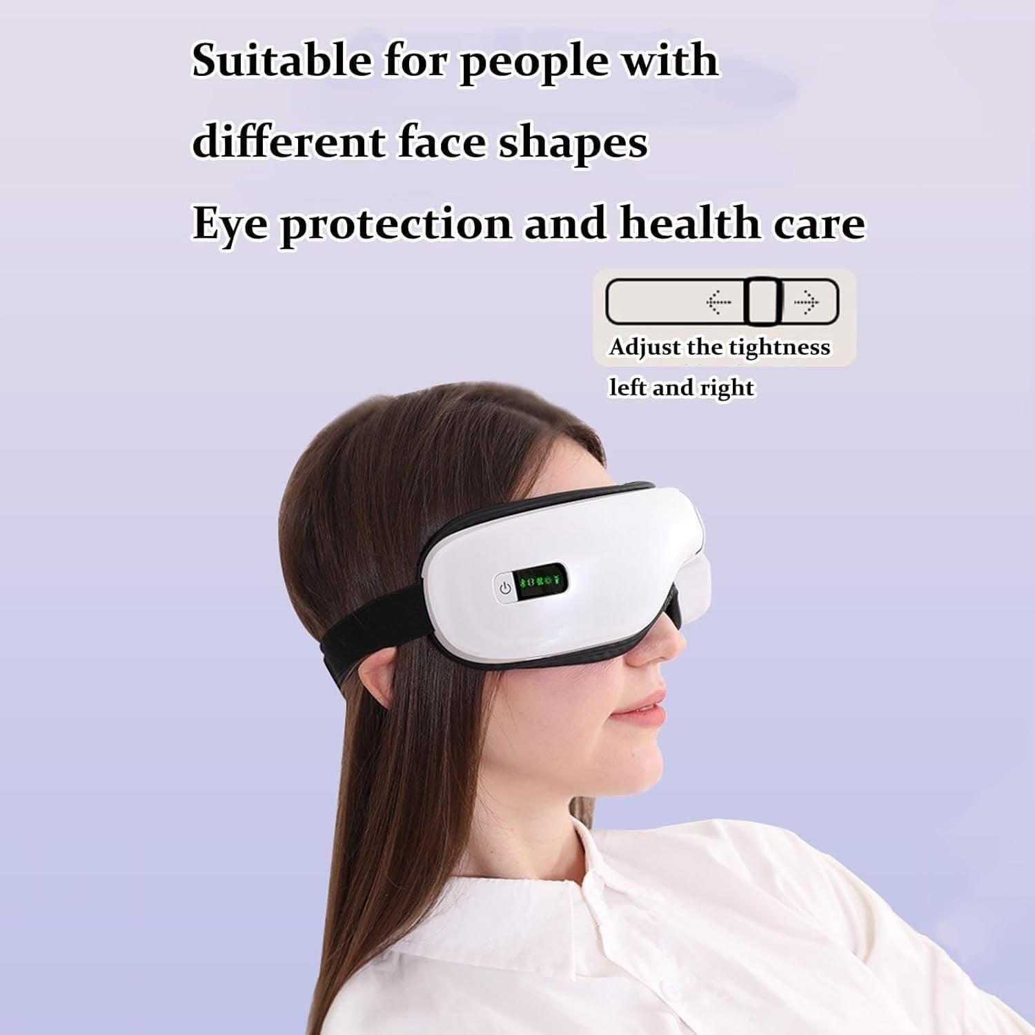 Air Pressure Eye Massager 42°C Heat Bluetooth 5 Modes