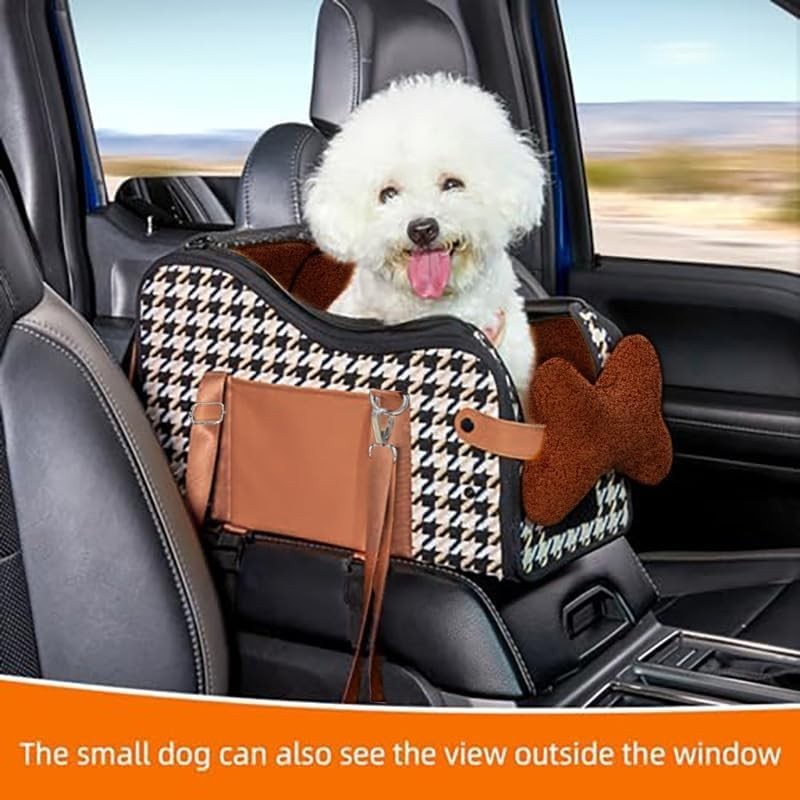 Dog Car Seat Center Console Booster Carrier Portable Pet Travel Bed 7kg