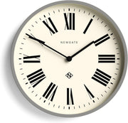 Italian Round Wall Clock 37cm | Large Roman Numerals | Modern Kitchen Decor