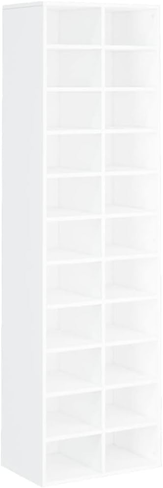 Space-Saving Shoe Storage Cabinet with 22 Shelves, Easy Assemble, Wall-Mount