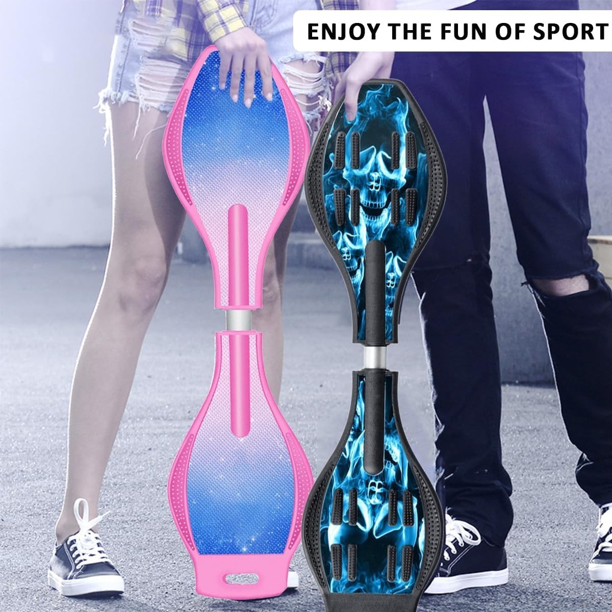 Youth Caster Board LED Light Up Shortboard Skateboard for Kids ang Gifts