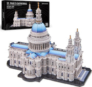 3D Metal Puzzle St Paul's Cathedral Model Kit | 639pcs DIY Gift for Adults