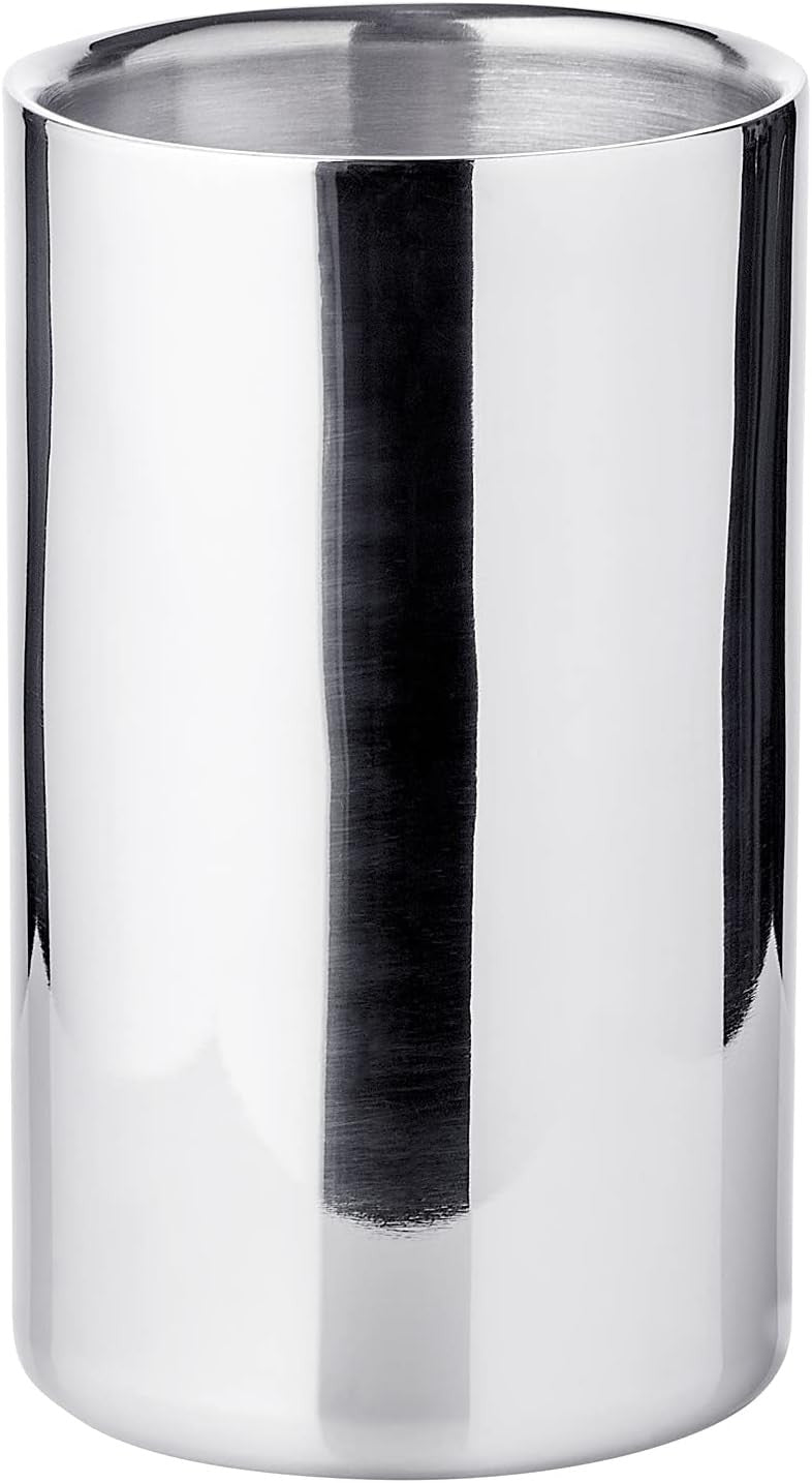Stainless Steel Wine Bottle Cooler Double Wall Insulated Champagne Chiller