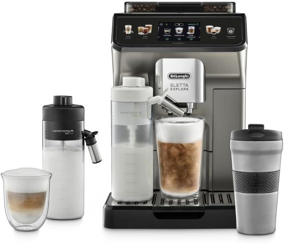 Premium Bean-to-Cup Coffee Maker 19-Bar Pressure Cold Brew Frother 1.8L