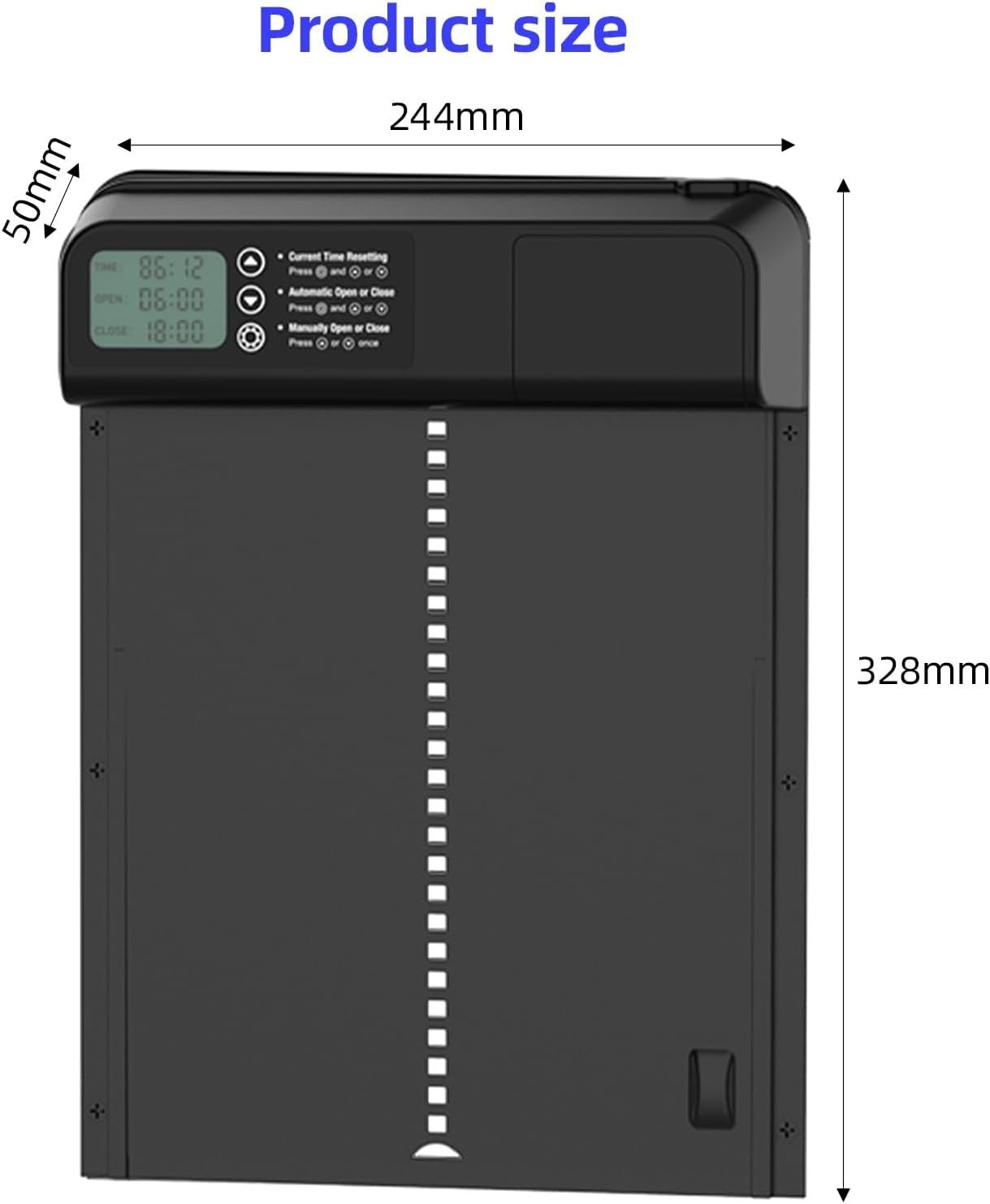 Automatic Chicken Coop Door Large Aluminium Timer LCD Anti Pinch