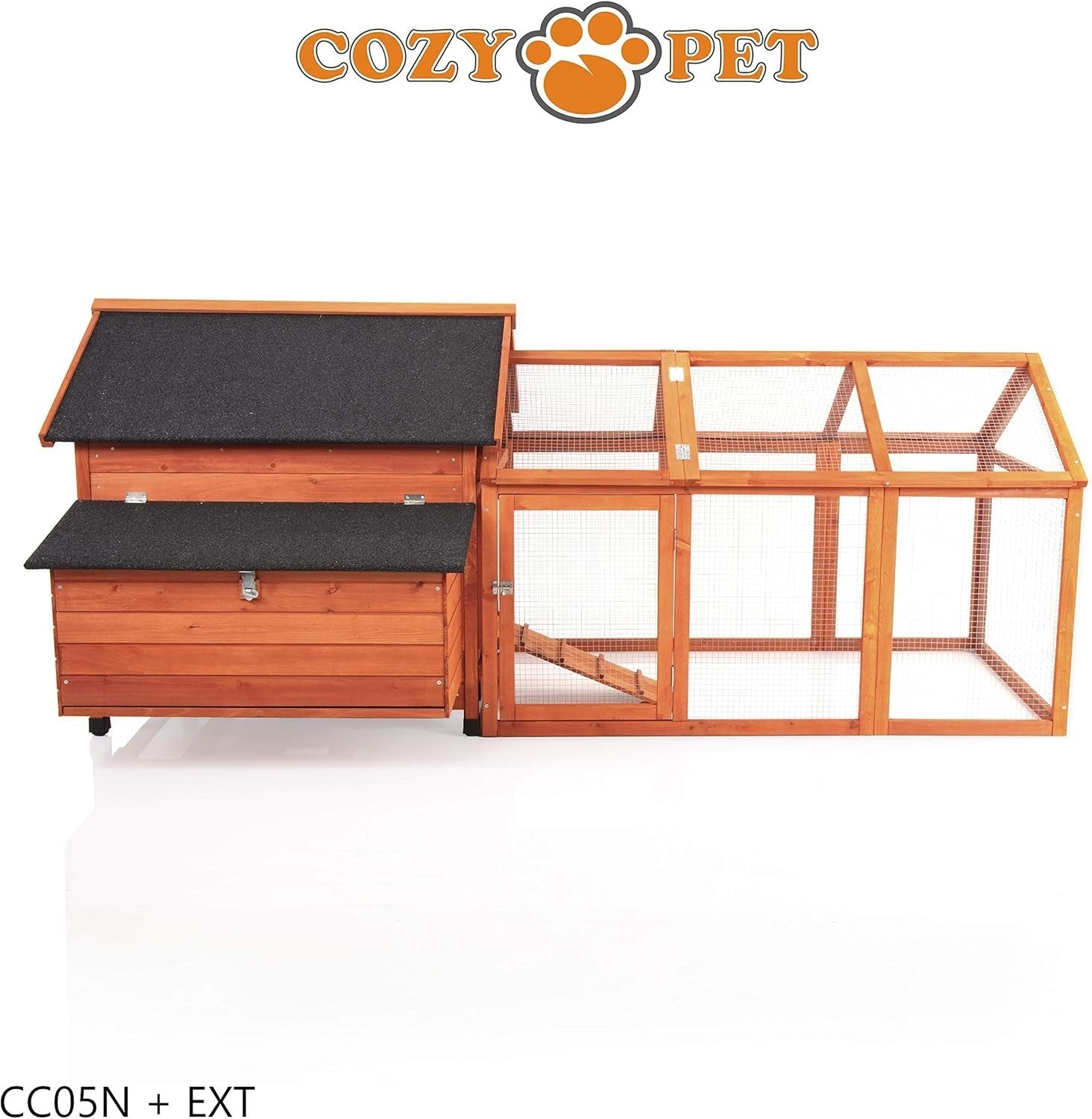 Chicken Coop Run Extension Wooden Outdoor Enclosure Secure Add-On 140cm