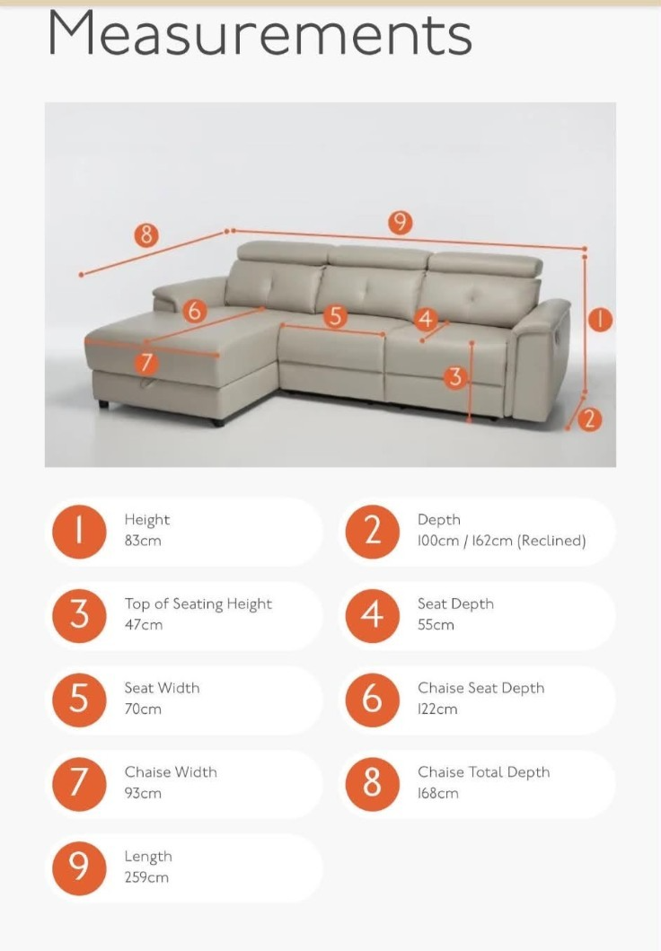 Ivory Leather Air Storage L-Shape Corner Sofa (PTP)