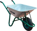 85L Garden Wheelbarrow – Galvanised Steel Tub w/ Puncture-Proof Tyre