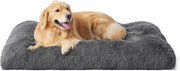 XXL Fluffy Dog Crate Bed Washable Anti Slip 119x74cm