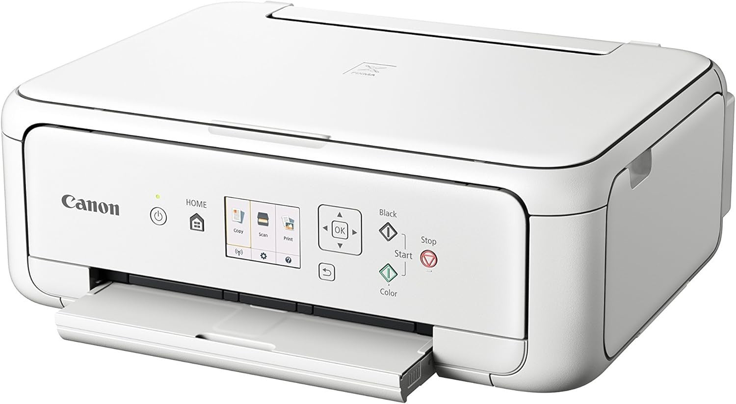 Wireless 3-in-1 Colour Printer A4 Duplex LCD Screen White