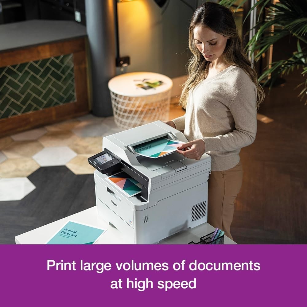 All-in-One Colour LED Printer A4 USB Wi-Fi Duplex Grey Office