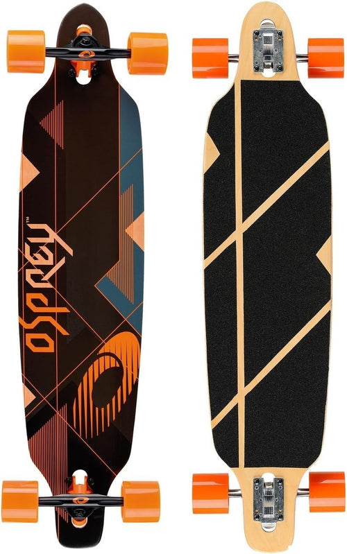 39" Twin Tip Longboard Maple Deck Adult Cruiser ABEC 9 69mm Wheels