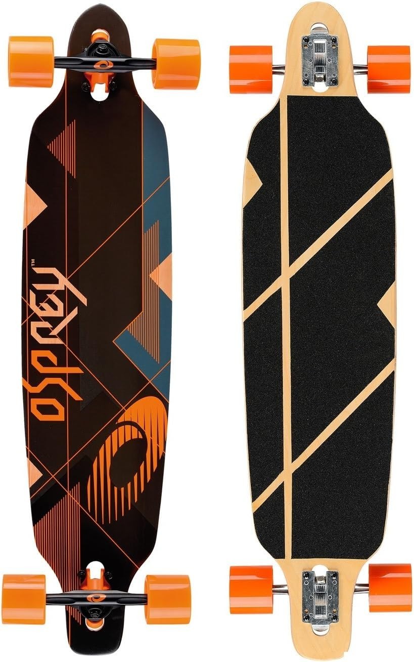 39" Twin Tip Longboard Maple Deck Adult Cruiser ABEC 9 69mm Wheels