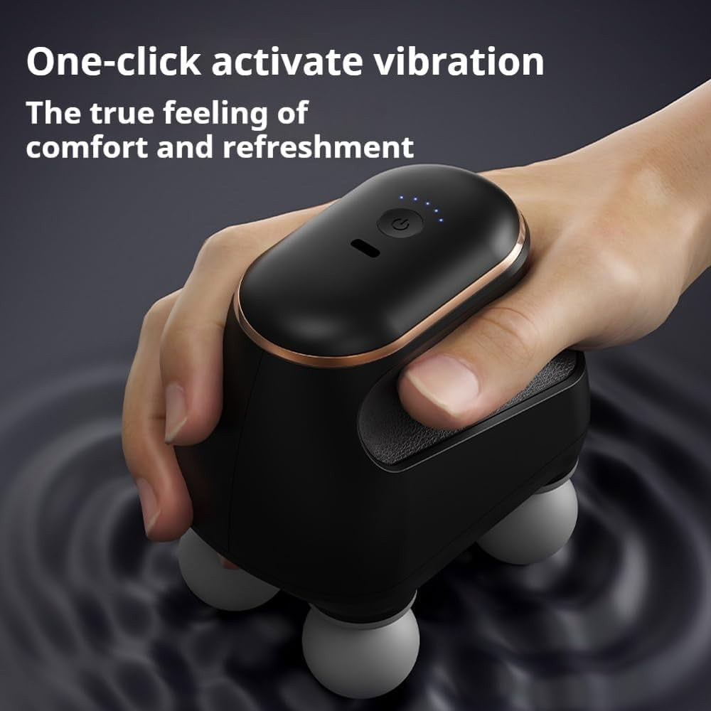 Deep Tissue Massage Gun 4 Head Percussion Massager USB Rechargeable
