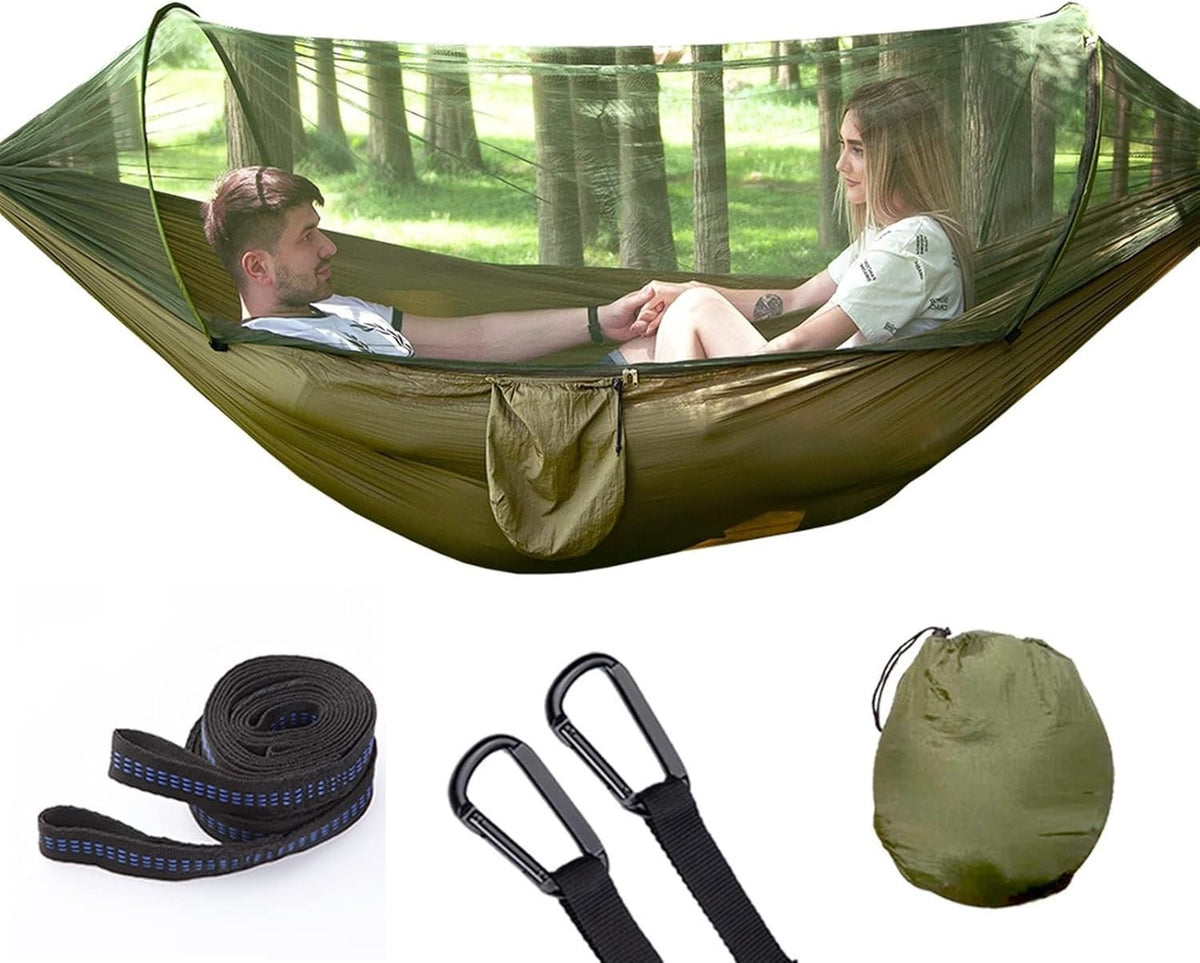 Automatic Camping Hammock with Mosquito Net Double Lightweight 290x140cm