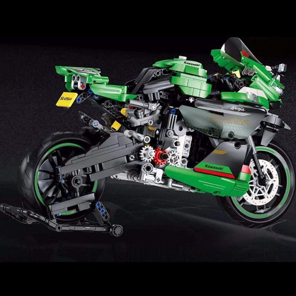 1006 PCS Technic Motorcycle Building Kit – Realistic DIY Model for Desk Decor