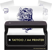 Wireless Tattoo Stencil Printer 2600mAh Black