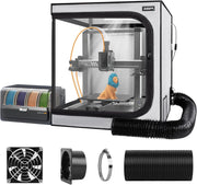 3D Printer Enclosure Fireproof Ventilated LED Noise Reduction Large