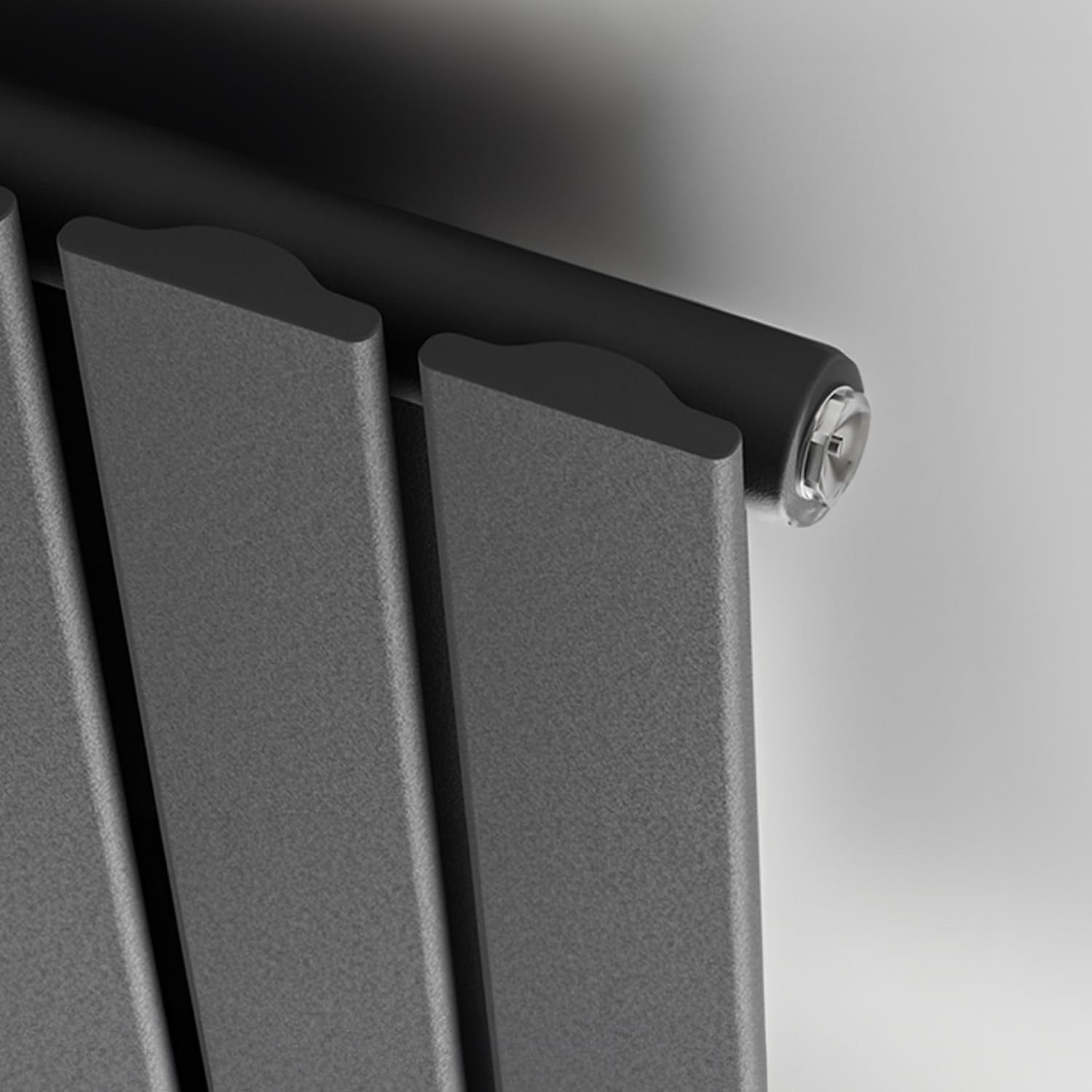 1800x340mm Anthracite Vertical Radiator Single Column Flat Panel