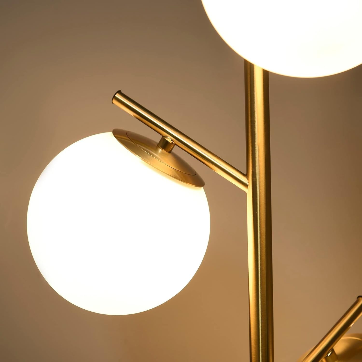 3 Light Tree Floor Lamp Modern Standing Lamp Globe Shades Living Room