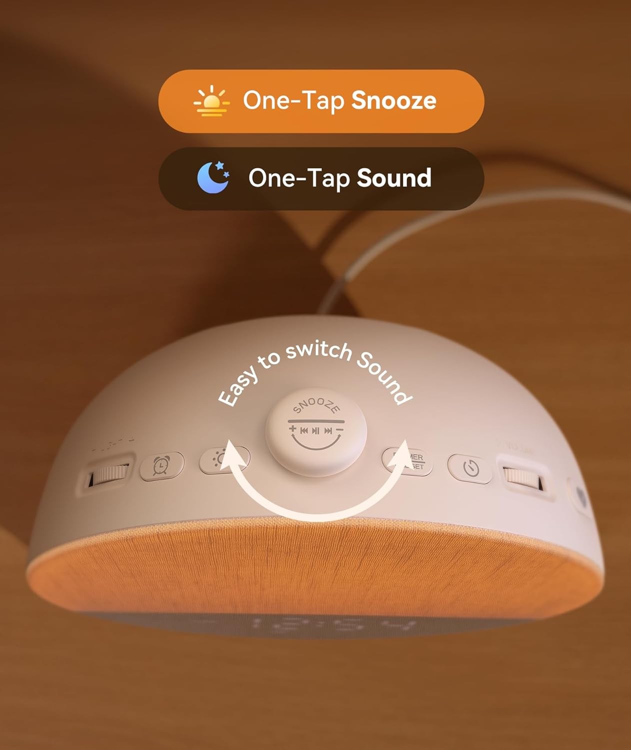 Sunrise Alarm Clock Wake Up Light White Noise 29 Sounds Night Lamp